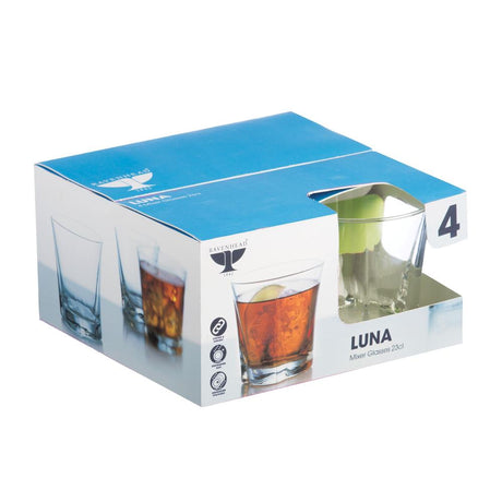 Image - Ravenhead Luna Mixer Glasses, 23cl, Set of 4, Clear