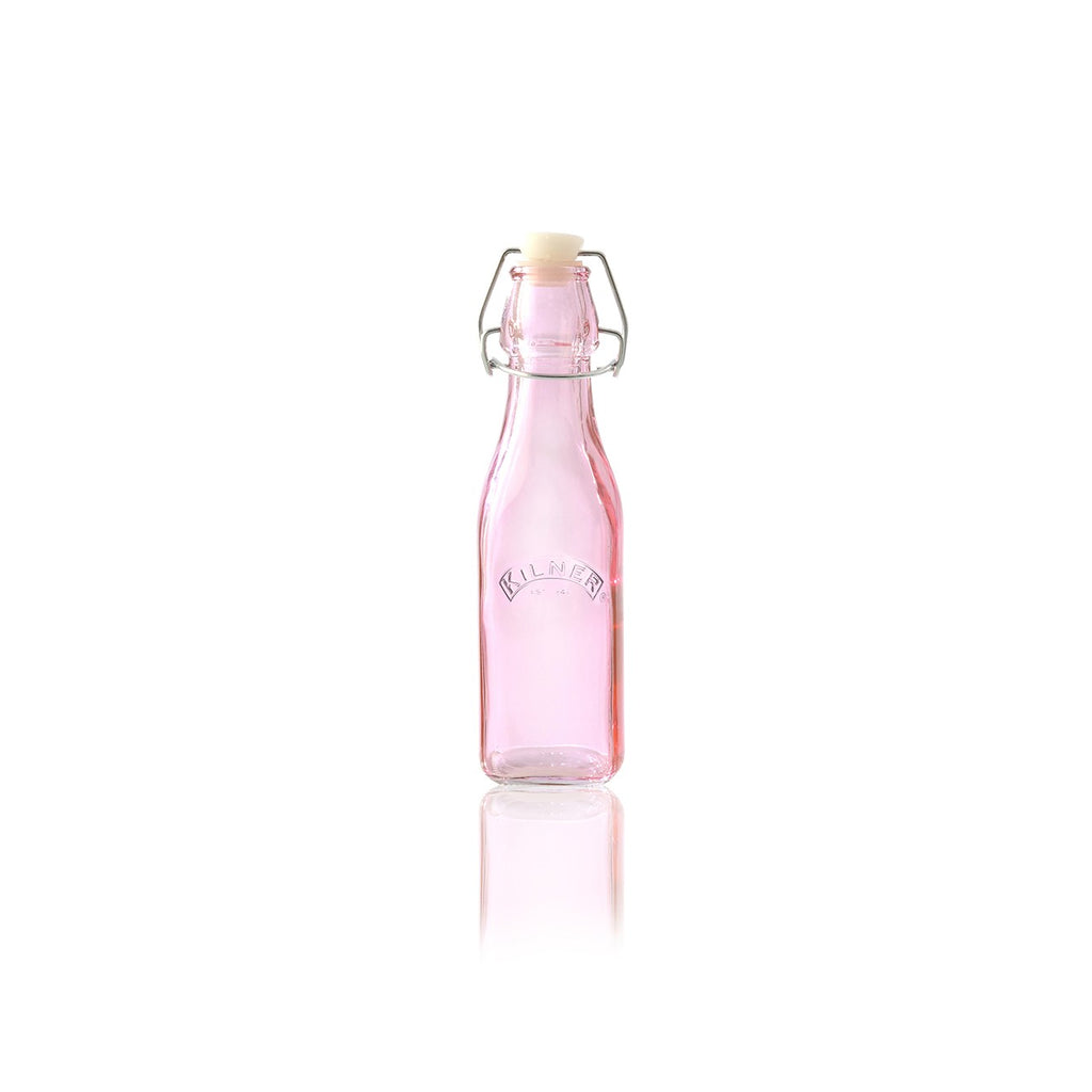 Image - Kilner Clip Top Pink Bottle 0.25 Litre
