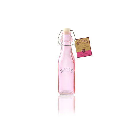 Image - Kilner Clip Top Pink Bottle 0.25 Litre