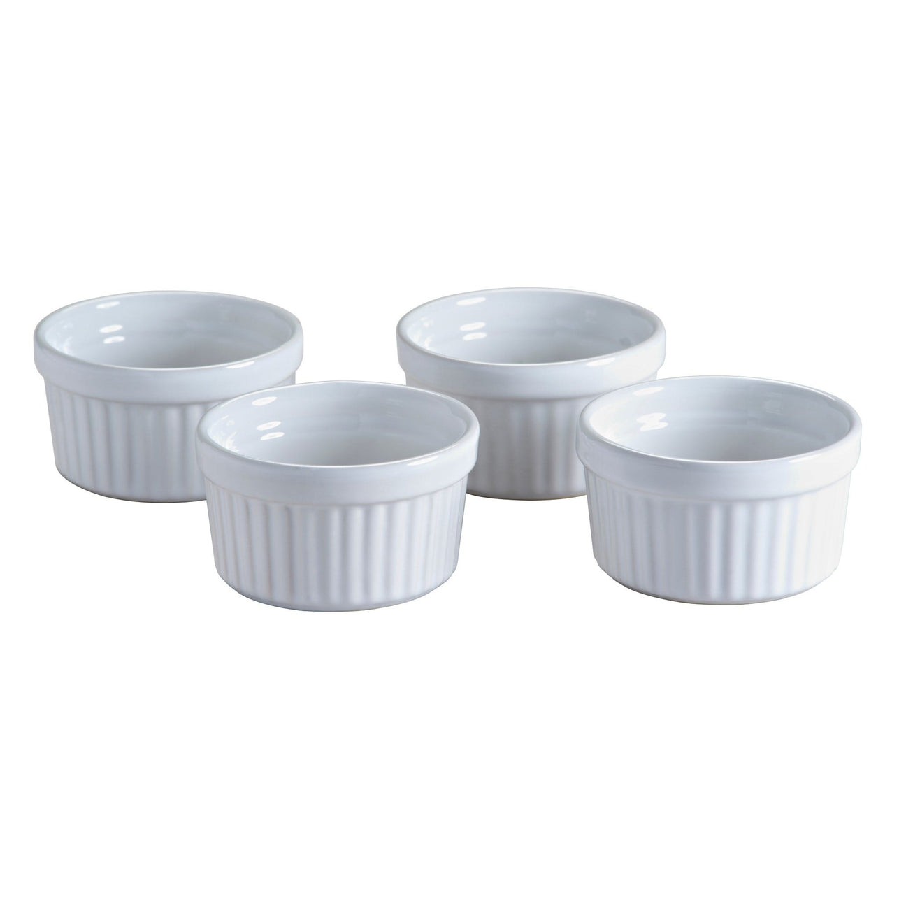 Mason Cash Classic Collection Ramekins, 9cm, White, Set Of 4 