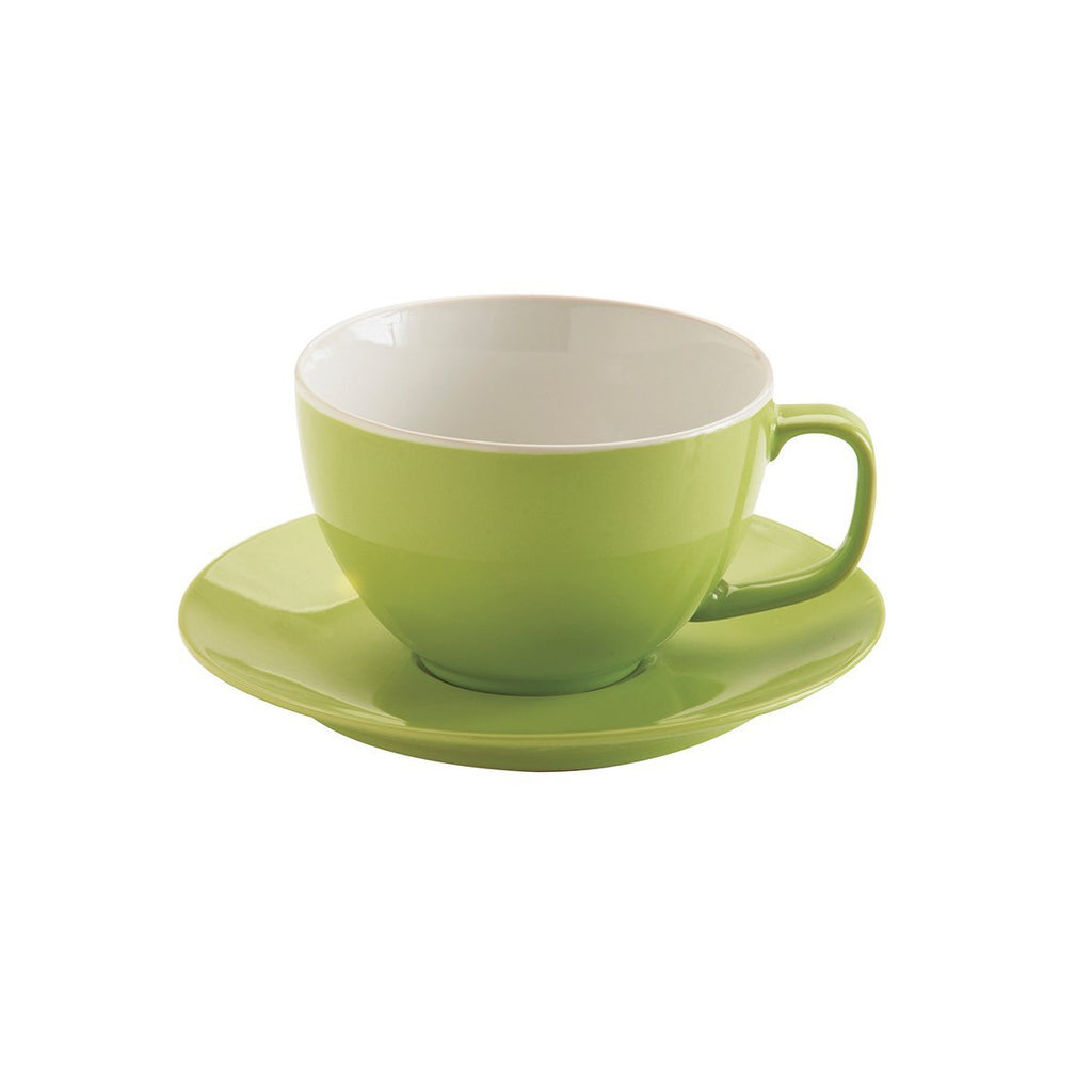 Image - Price & Kensington Brights Large Cup and Saucer, 426ml, Green