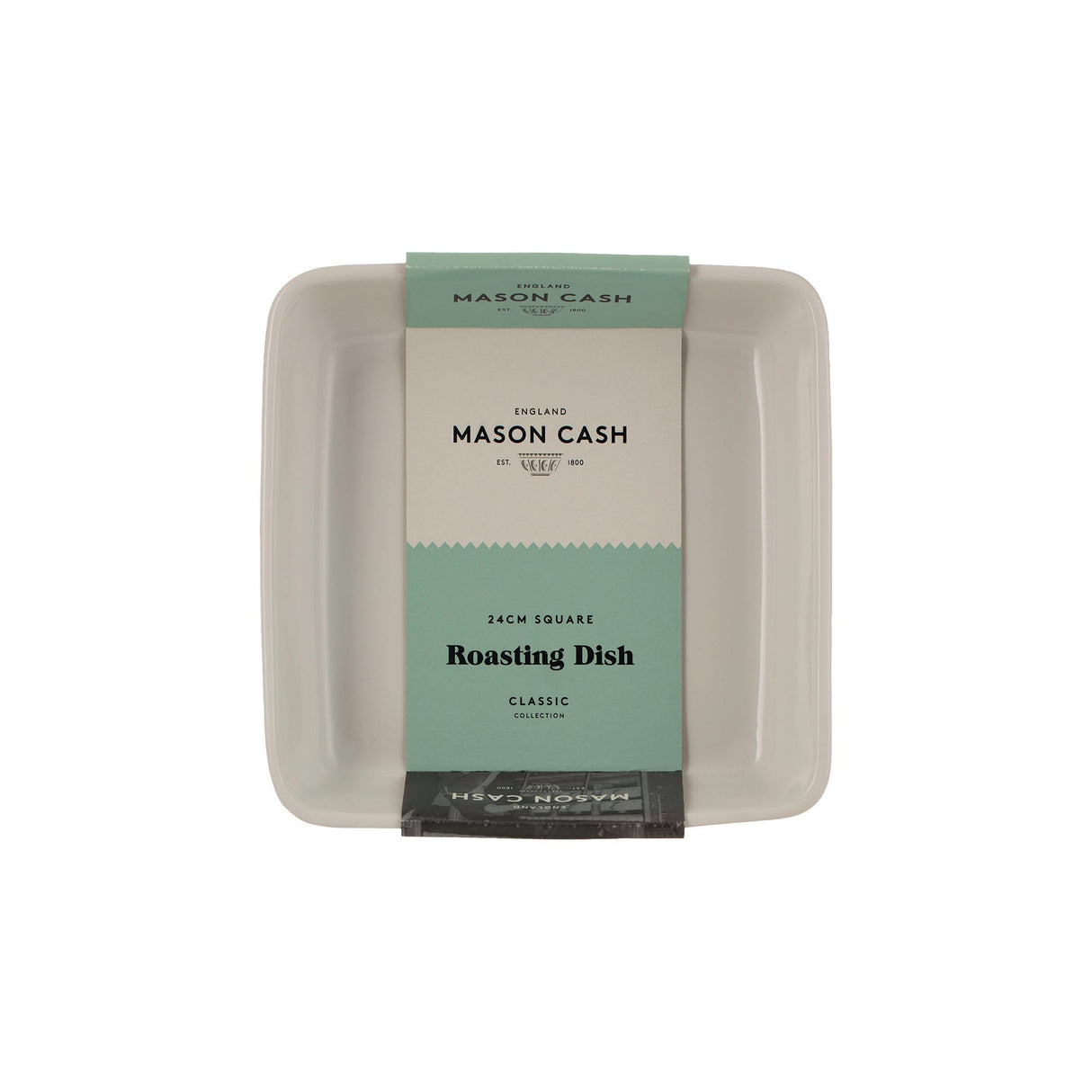 Mason Cash Classic Collection Square Dish, 24cm, White