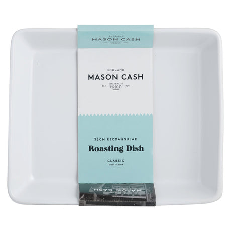 Mason Cash Classic Collection Rectangular Dish, 33cm, White