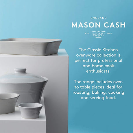 Mason Cash Classic Kitchen Rectangular Baker, 26cm, Grey