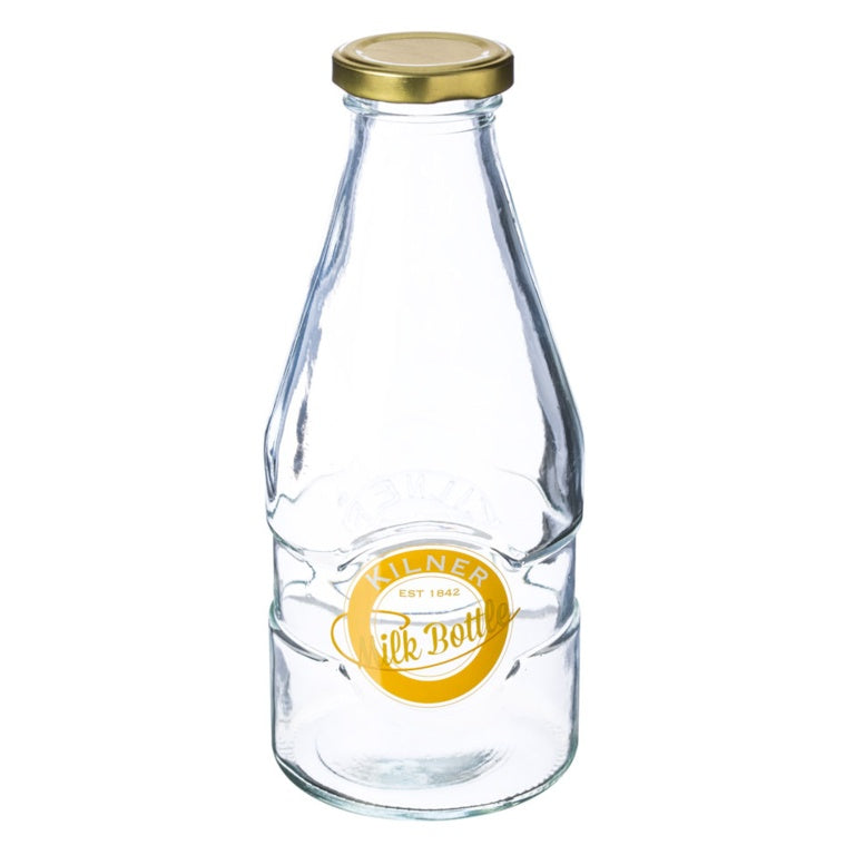Image - Kilner Glass Milk Bottle, 1 Pint, Transparent