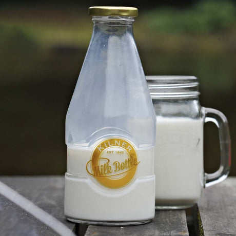 Image - Kilner Glass Milk Bottle, 1 Pint, Transparent
