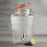Image - Kilner Clip Top Vintage Drinks Dispenser 5 Litre, Clear
