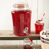 Image - Kilner Clip Top Vintage Drinks Dispenser 5 Litre, Clear