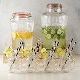 Image - Kilner Clip Top Vintage Drinks Dispenser 5 Litre, Clear