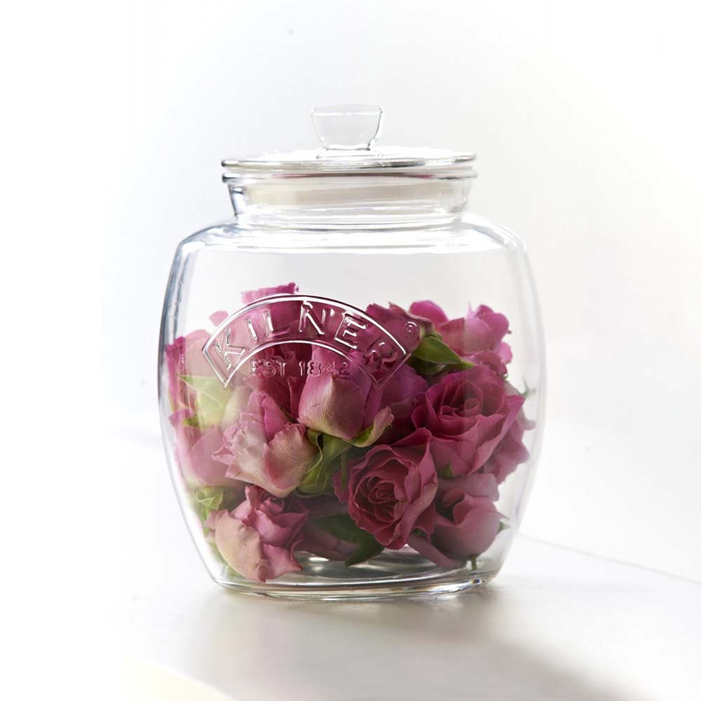 Kilner Universal Push‑Top Storage Jar 2L – Airtight Glass Container ...