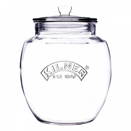 Image - Kilner Push Top Glass Storage, 4L, Transparent