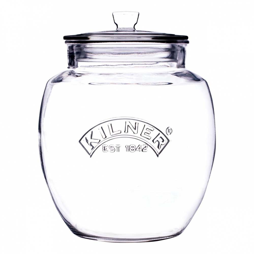 Image - Kilner Push Top Glass Storage, 4L, Transparent