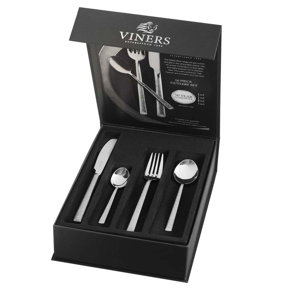 Image - Viners Dazzle Silver Cutlery Set, 16pcs