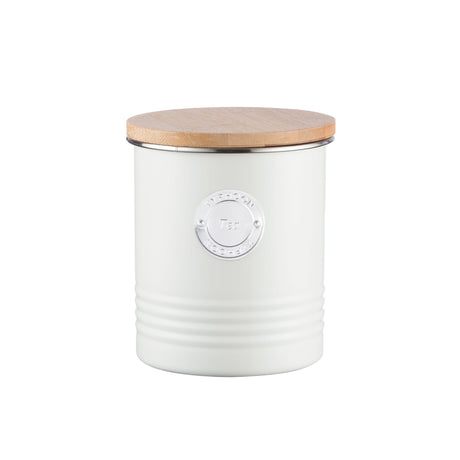 Typhoon Living Tea Canister, 1L, Cream