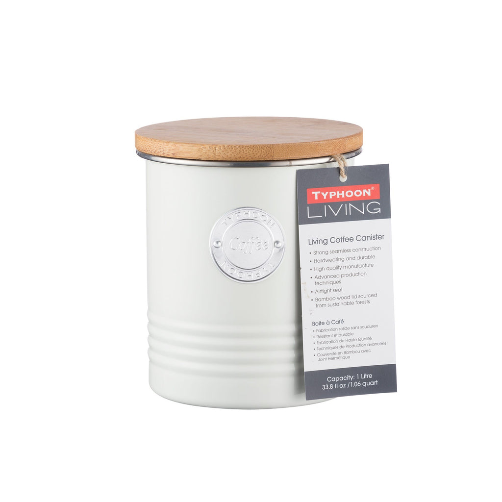 Image - Typhoon Living Coffee Canister Cream 1 Litre