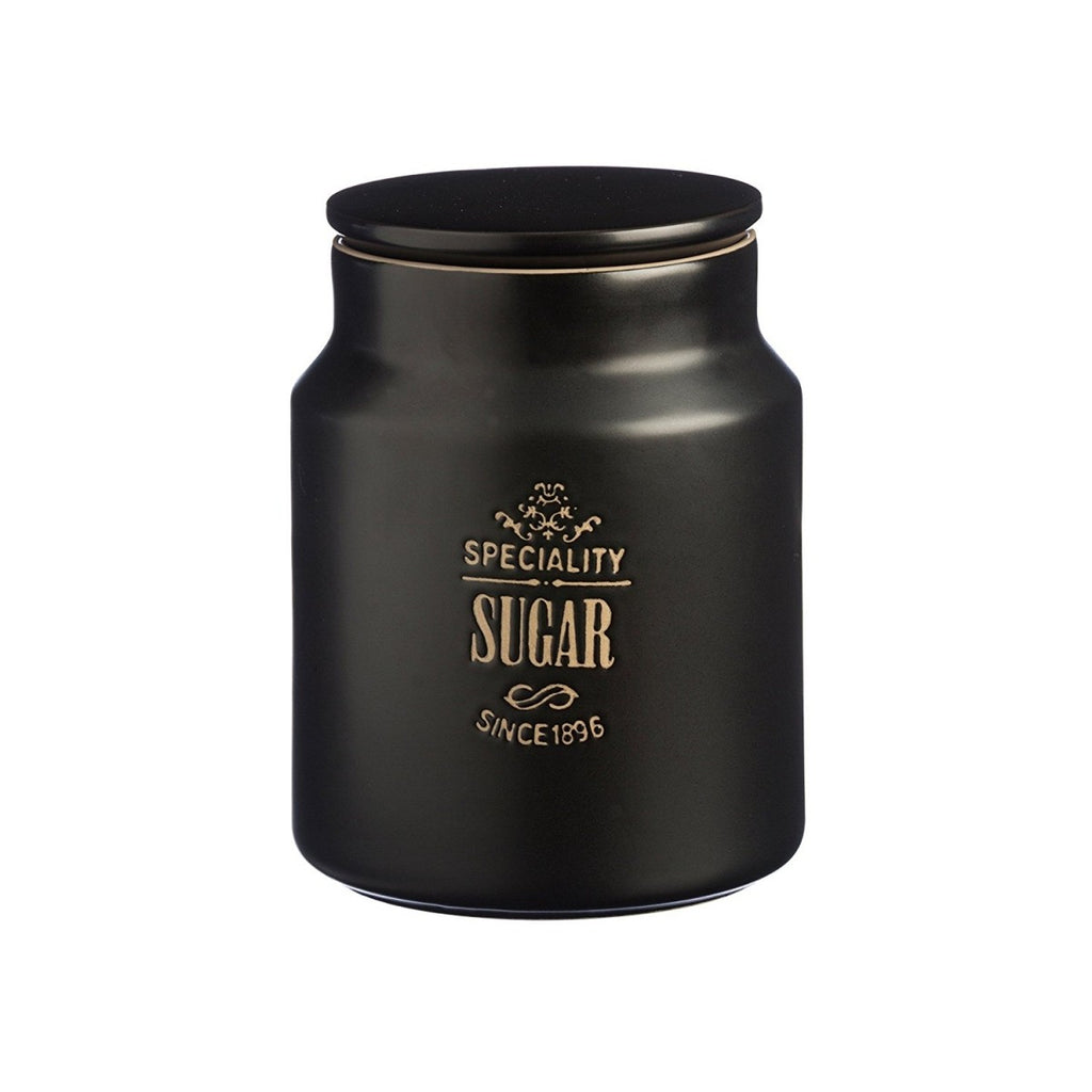 Image - Price and Kensington Speciality Sugar Storage Jar, 800ml, Black