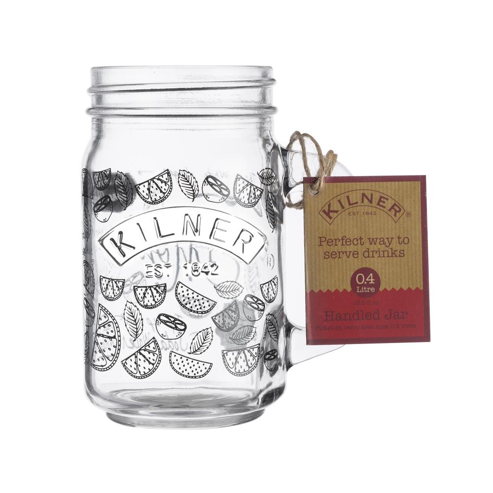 Image - Kilner Cocktail Decal Handled Jar, 400ml