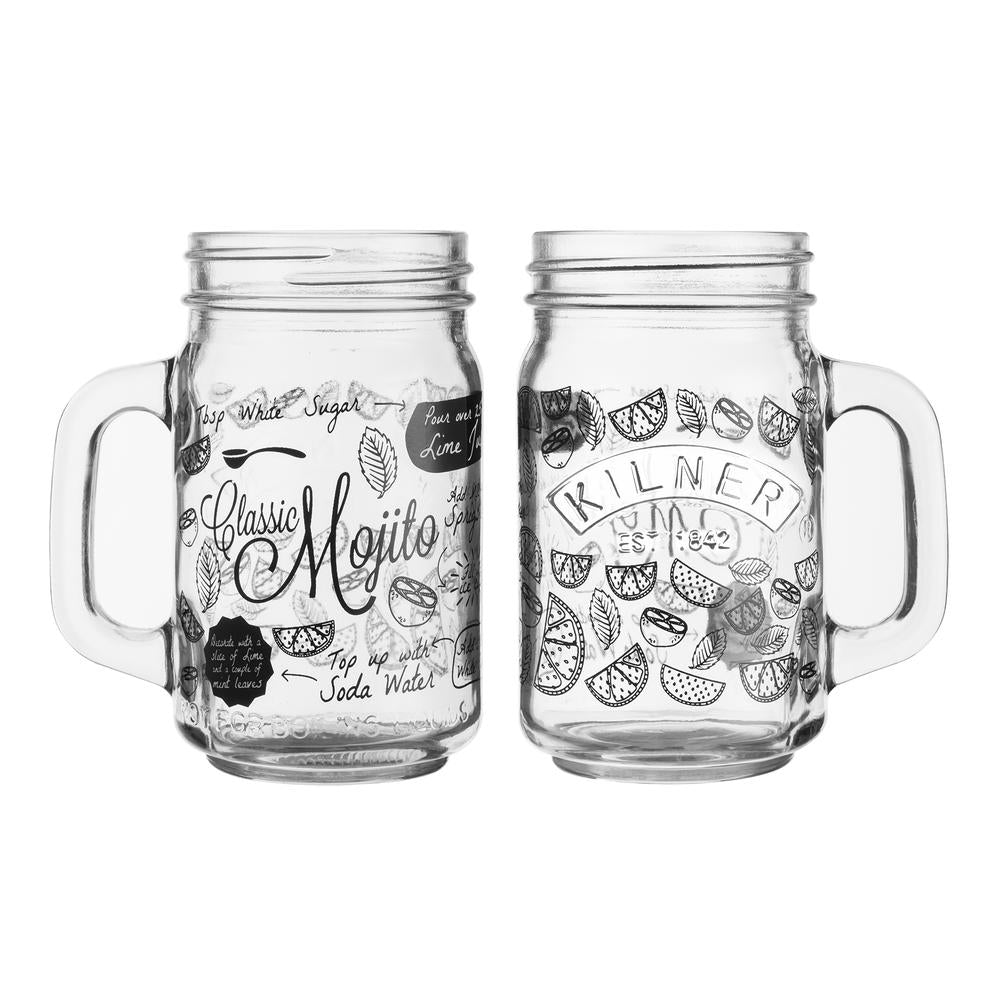 Image - Kilner Cocktail Decal Handled Jar, 400ml