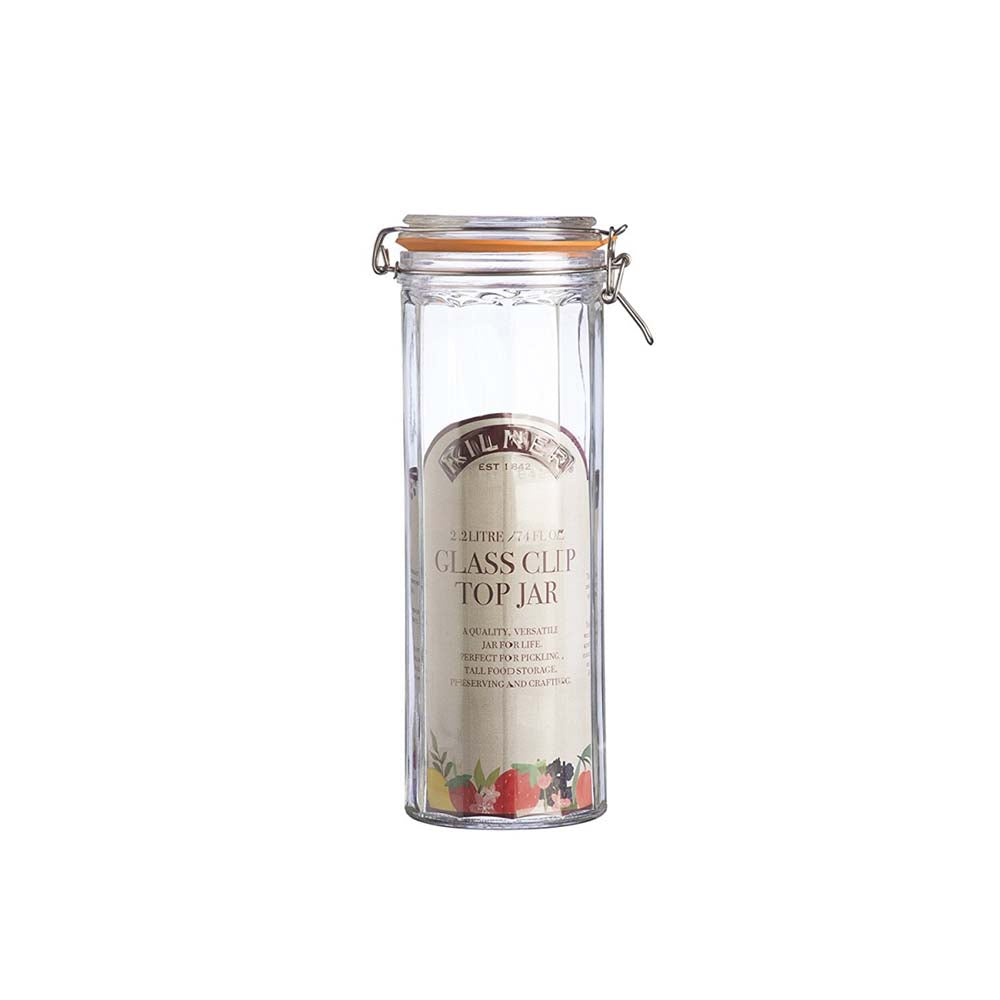 Image - Kilner Glass Clip Top Jar, 2.2L, Clear