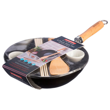 Image - Typhoon Living Wok Set,6 Piece, 11 Inch, Black