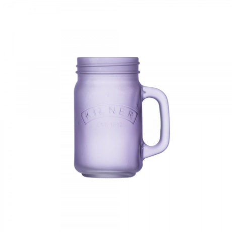 Image - Kilner Frosted Handled Jar, Purple, 0.4L, Purple