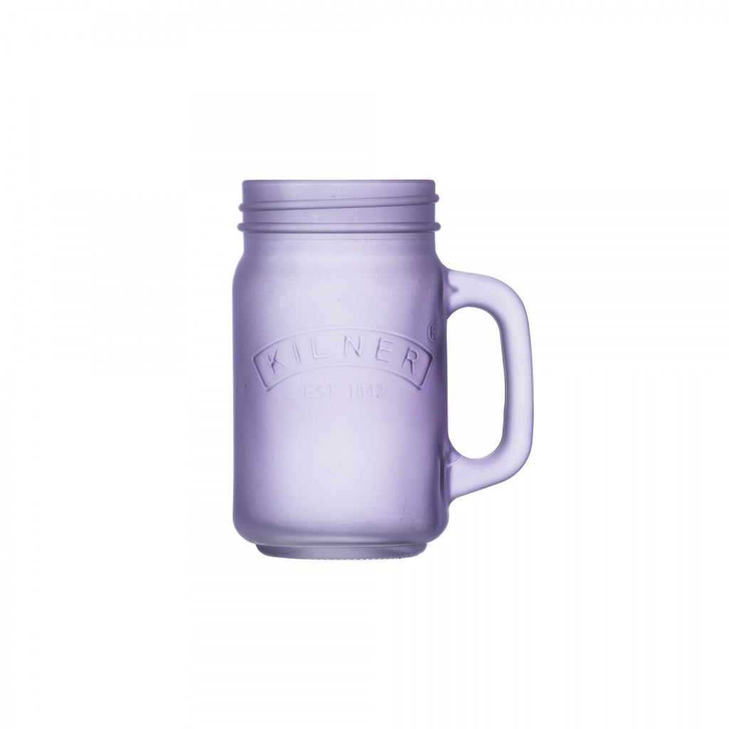 Image - Kilner Frosted Handled Jar, Purple, 0.4L, Purple