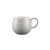 Mason Cash Impressions Leaf Mug, 350ml, Grey