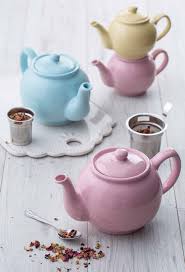 Price & Kensington 6cup Stoneware Teapot, 1100ml, Pastel Pink