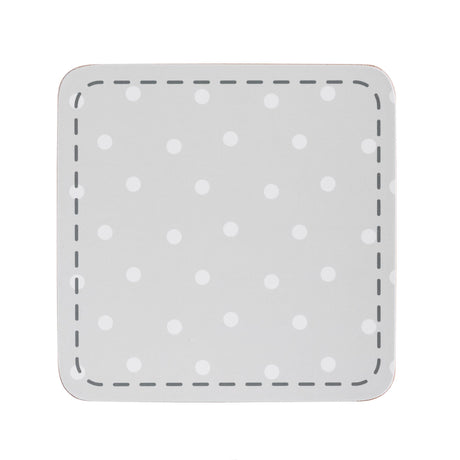 Image - Price & Kensington Madison Set 4 Coasters, White