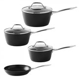 Image - Viners Forged Aluminium 4 Piece Pan Set, Black