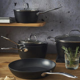 Image - Viners Forged Aluminium 4 Piece Pan Set, Black