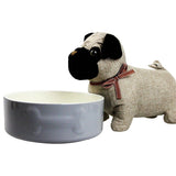 Mason Cash Colour Mix Dog Bowl, 20cm, Grey 
