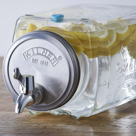 Image - Kilner Glass Fridge Drinks Dispenser, 3L, Clear