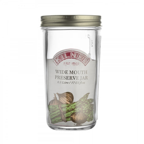 Image - Kilner Wide Mouth Preserve Jar, 500ml, Clear