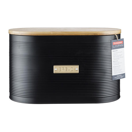 Typhoon Otto Bread Bin, 10.5L, Black 