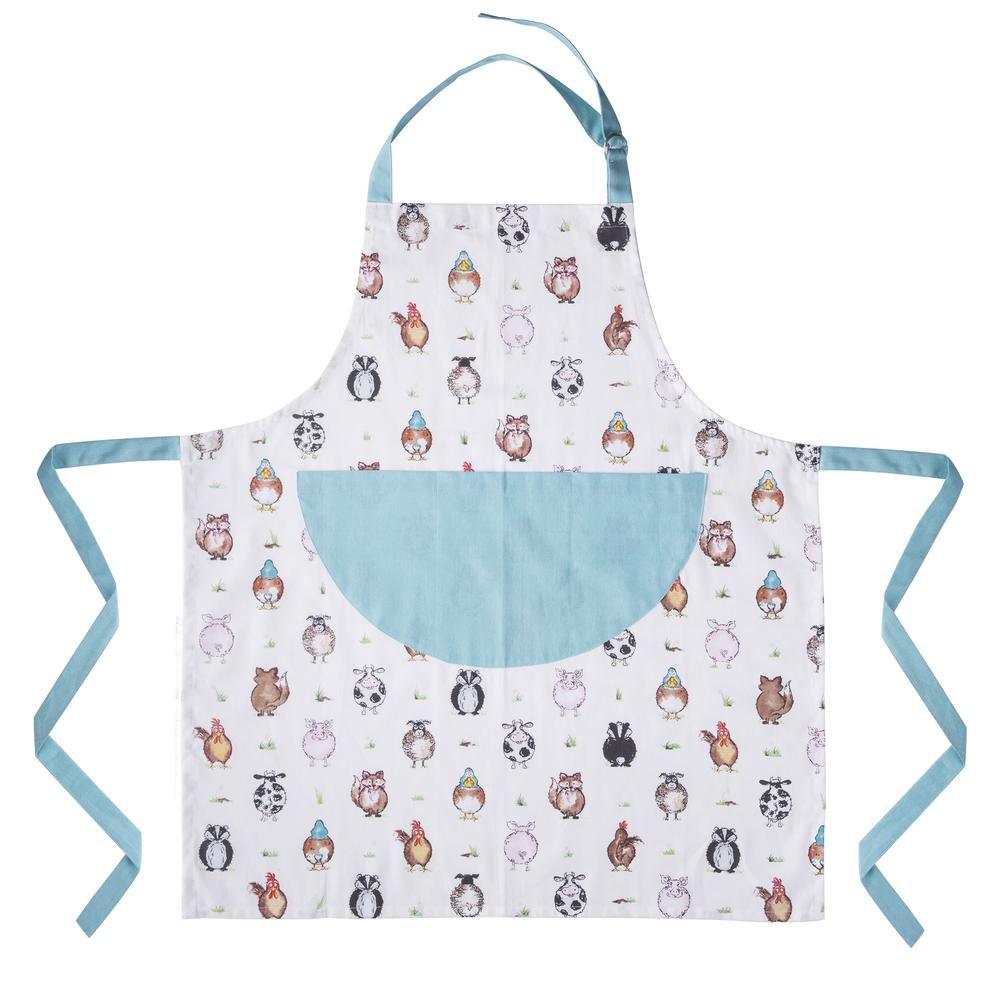 Image - Price & Kensington Back To Front Apron, Baby Blue