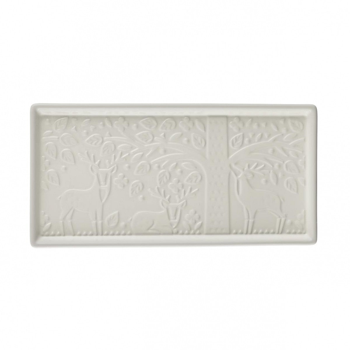 Mason Cash In The Forest Medium Serving Platter, 30cm x 15cm, White