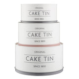 Mason Cash Innovative Kitchen Cake Tins, Set Of 3, White