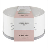 Mason Cash Innovative Kitchen Cake Tins, Set Of 3, White