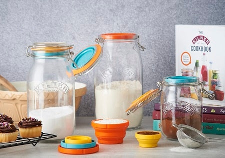 Image - Kilner Measure & Store Set, 1L, Clear