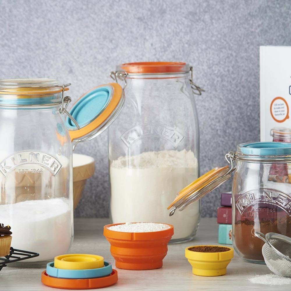 Image - Kilner Measure & Store Set, 3L, Transparent