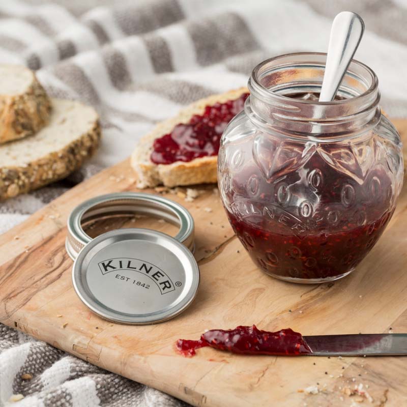 Image - Kilner Strawberry Fruit Preserve Jar, 0.4 Litre, Transparent