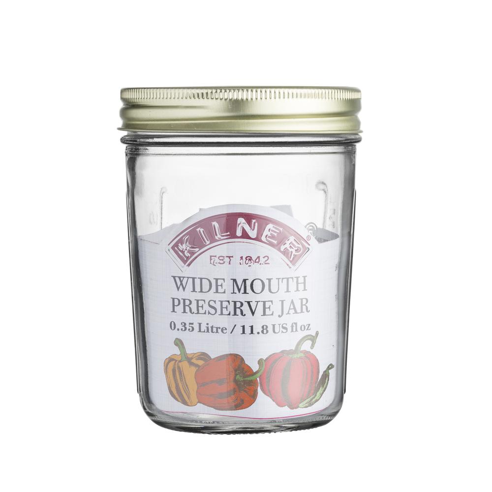 Image - Kilner Wide Mouth Preserve Jar 0.35 Litre