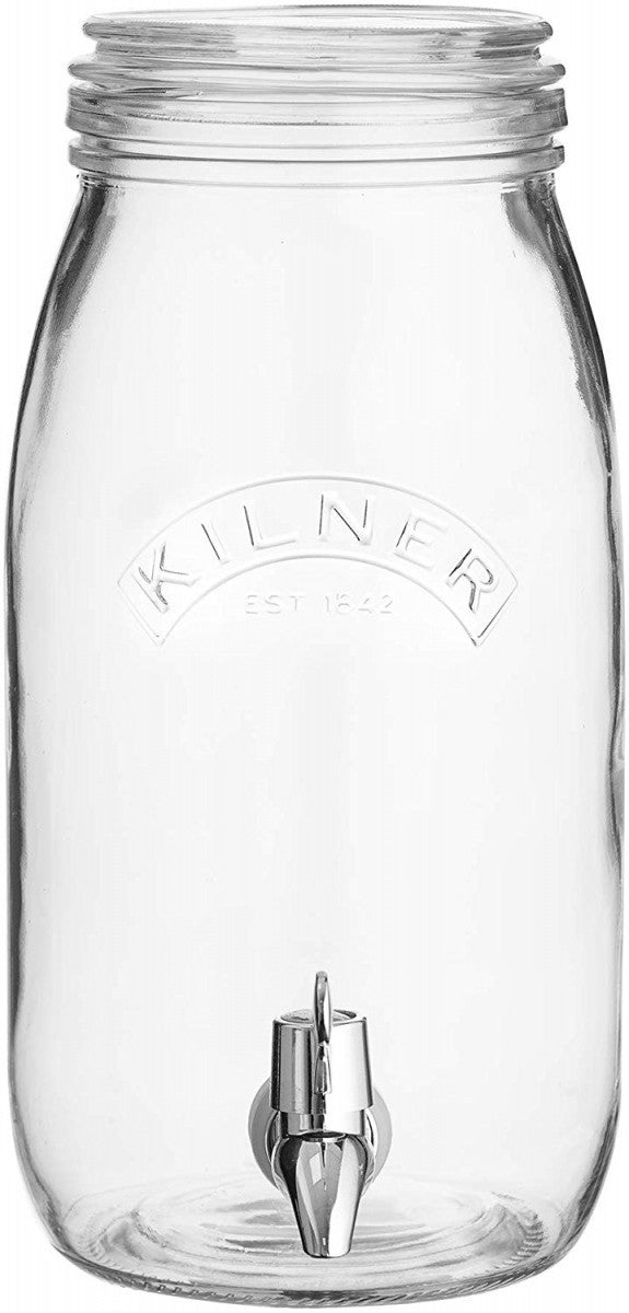 Image - Kilner Drinks Dispenser 3 Litre In Gift Box, Clear