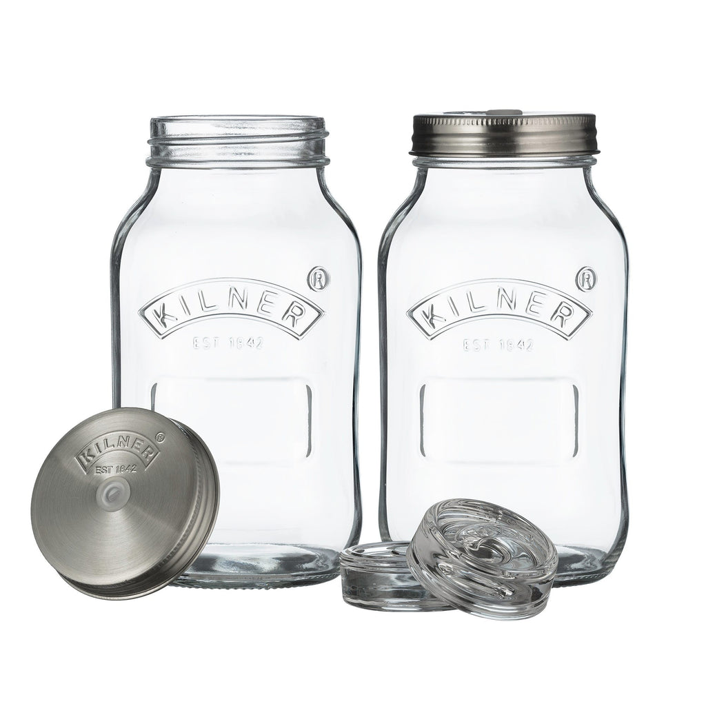Image - Kilner Set of 2 Fermentation Jars 1 Litre