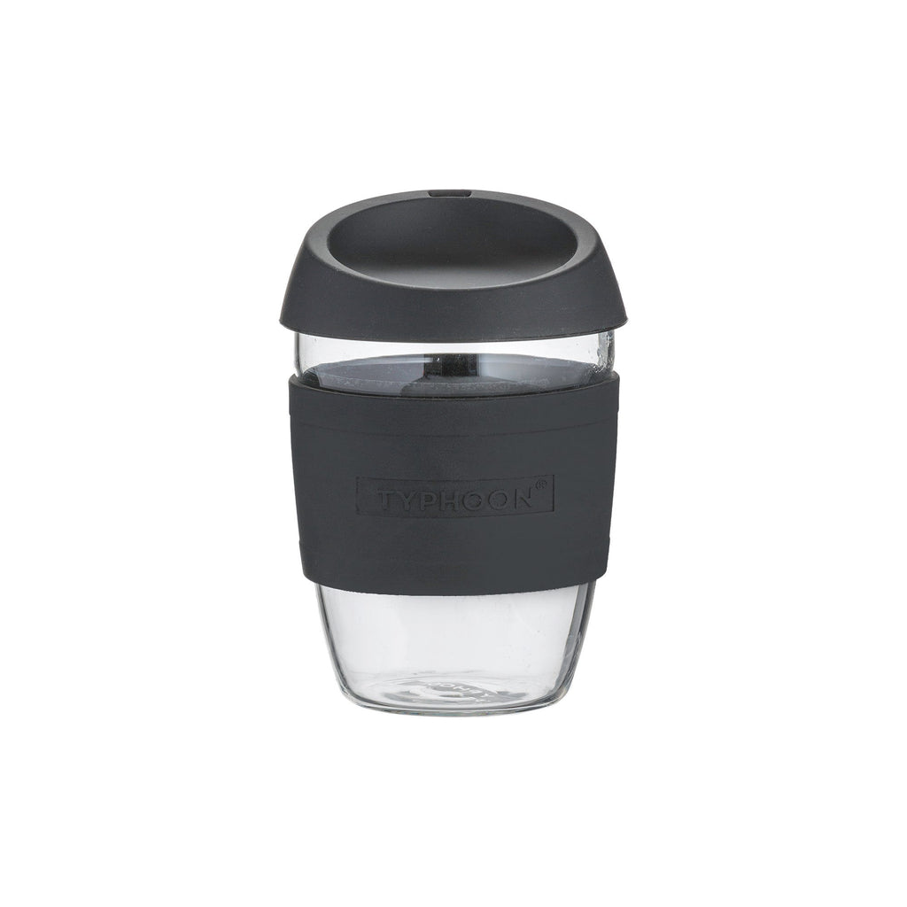 Image - Typhoon Pure Glass Reusable Black Coffee Cup 400ml