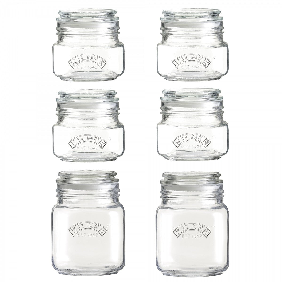 Image - Kilner 6 Piece Push Top Jar Set