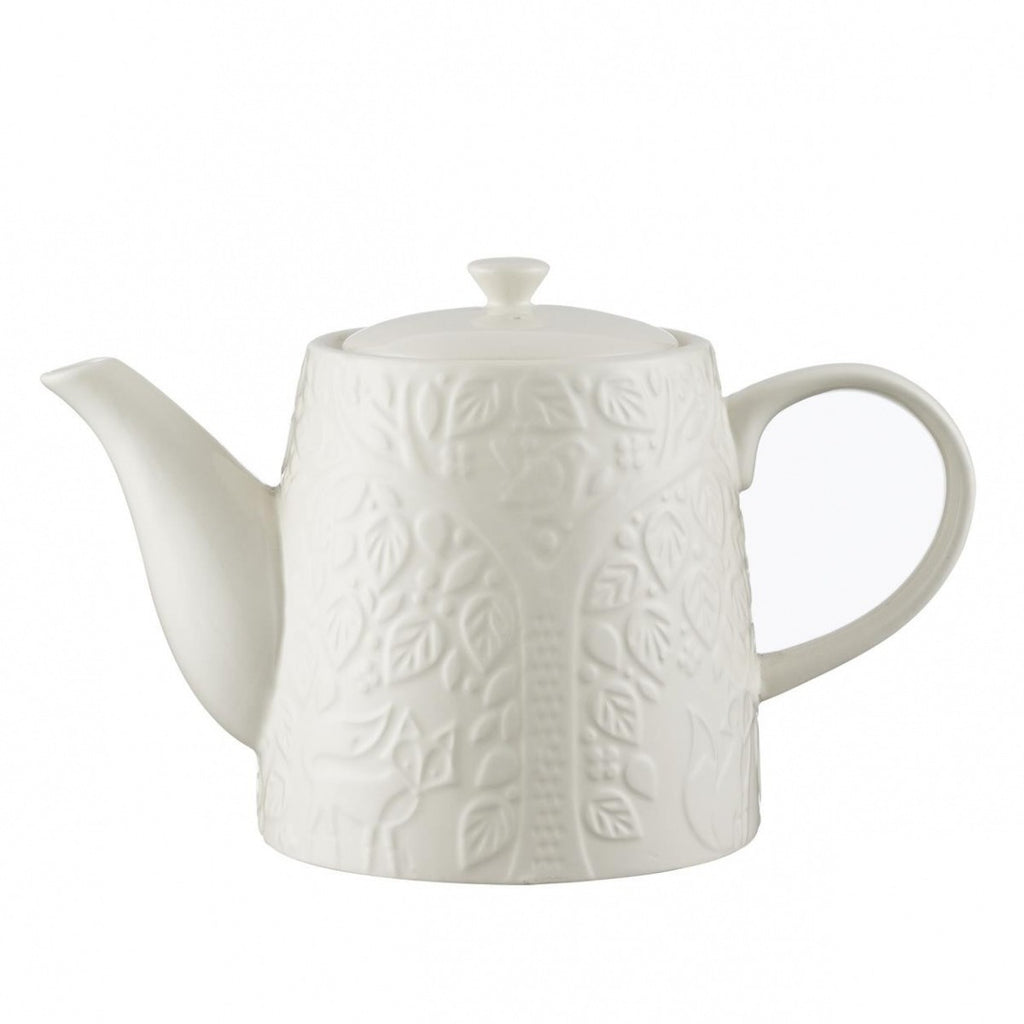 Mason Cash In The Forest Teapot, 1L, White
