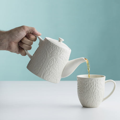 Mason Cash In The Forest Teapot, 1L, White