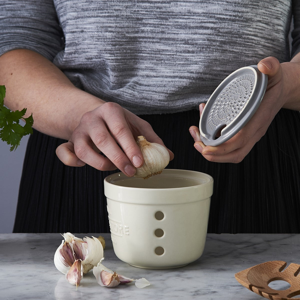 Mason Cash Innovative Kitchen Garlic Store & Grater